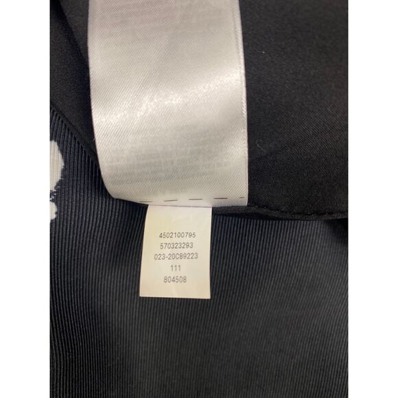 Chico’s black long sleeves, concealed zipper/snap Rose-Print Topper size 0(4-6) - Picture 14 of 15